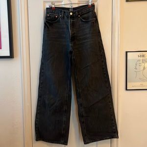 BDG Black high rise wide jeans